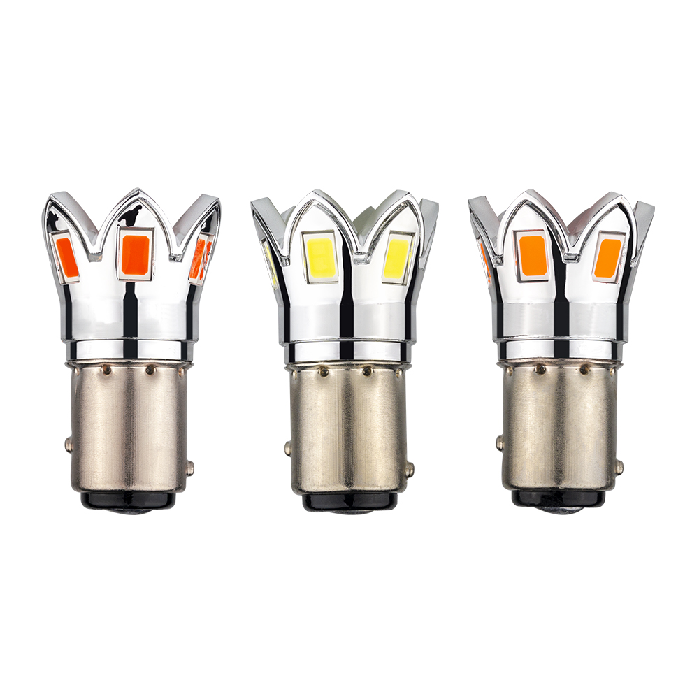 新しい1157 1156 LEDカーは、二重側発光で電球を逆転させます
