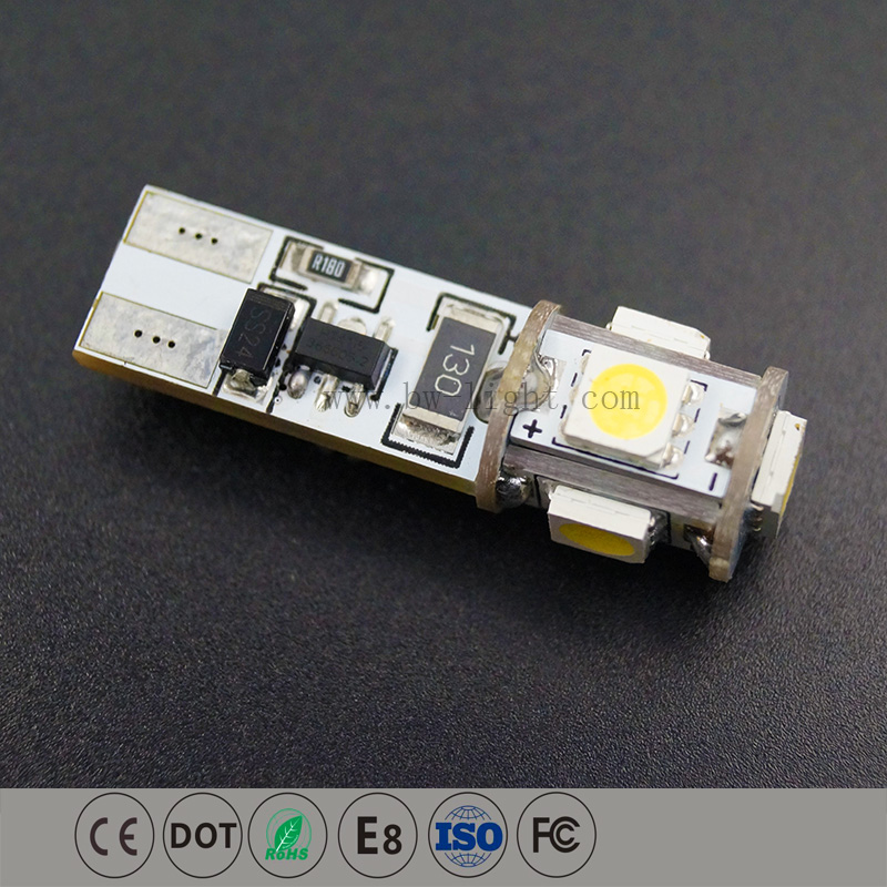 T10 LEDウェッジ電球キャンバスエラーフリーインテリア電球