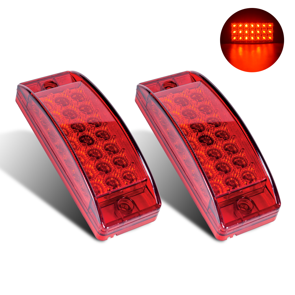  6 "赤い長方形LEDテールライト